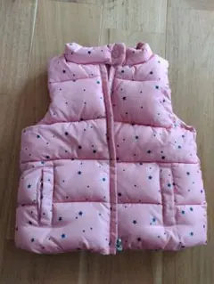babyGrap ピンク 星柄 ダウンベスト 95cm 3歳用