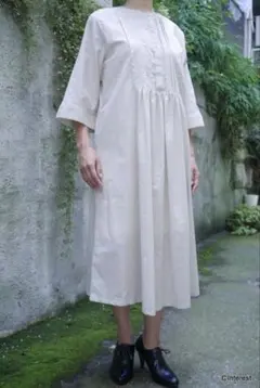 everlasting sprout コットンリネンのワンピース