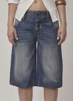 SCULPTOR Vine Half Denim Pants