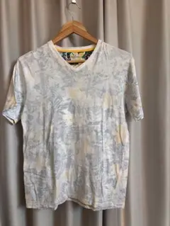 Vネック 花柄 Tシャツ メンズMのサムネイル