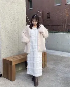 MUGUETホワイトレース キャミワンピース