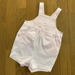 familiar ベビーピンク ロンパース ハート刺繍 80