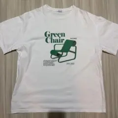 Green Chair プリント Tシャツ ホワイト