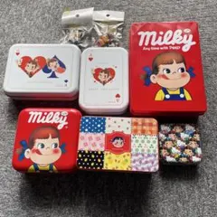 ミルキー缶セットとキーホルダー