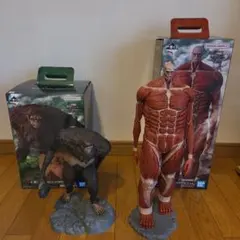進撃の巨人 一番くじ　ラストワン賞超大型巨人&A賞獣の巨人セット