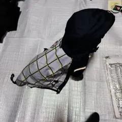 昭和の塩化ビニール おむつカバー 銀ネイビー Sサイズ テロテロして