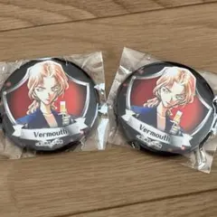 名探偵コナン　コナン百貨店　米花商店街　ベルモット　缶バッジ　2点