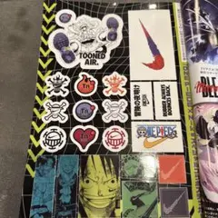 新品　NIKE ONE PIECE コラボ ステッカーシート　付録