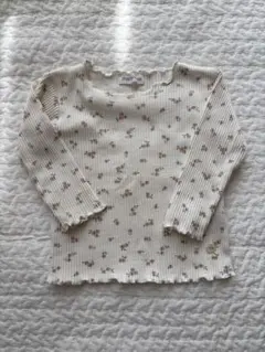 mamaraku 花柄長袖Tシャツ サイズ80