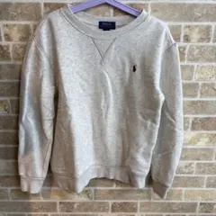 Polo ラルフローレン　グレー クルーネック トレーナー