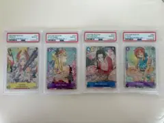 PSA10 4連番 英語版ワンピースカード イラストレーションボックス4枚