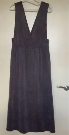 エヘカソポ コーデュロイ ジャンパースカート 茶 ブラウン