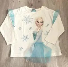 バースデイ　アナと雪の女王　エルサ長袖ロンT 110cm