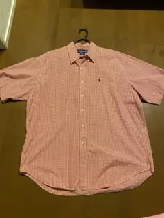 Ralph Lauren BLAIRE 半袖シャツ XL 赤チェック