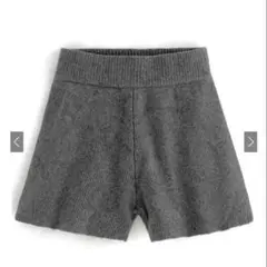 GRL ニットショートパンツ グレー S
