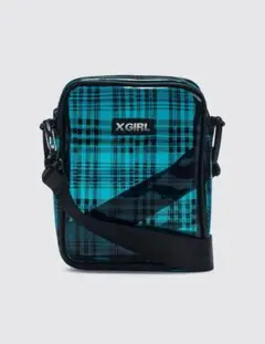 X-GIRL チェック柄　ショルダーバッグ　クリアデザイン