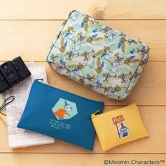 InRed 8月・9月合併号 増刊 【付録】 MOOMIN 夏色ポーチ3点セットのサムネイル