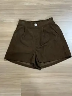 PINK-latte　コーデュロイ ハーフパンツ　ブラウン