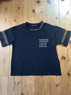 LOVETOXIC Tシャツ 黒 メッシュ袖 Sサイズのサムネイル