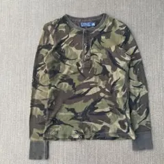POLO RALPH LAURENラルフローレン 迷彩 サーマル ニット ロンT