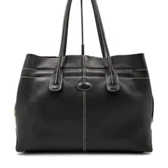 正規品 トッズ Dバッグ ロゴ トートバッグ 肩掛け A4可 レディース 黒