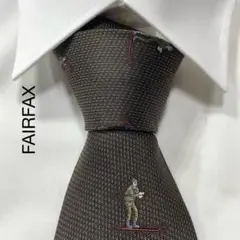 TG2882 FAIRFAX スキー ドット シルク ネクタイ 日本製