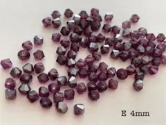 スワロフスキー　5301 4mm 100個　パープル系　E