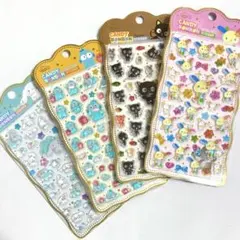 【韓国限定】サンリオ CANDY BONBON 3Dシール 4枚セット