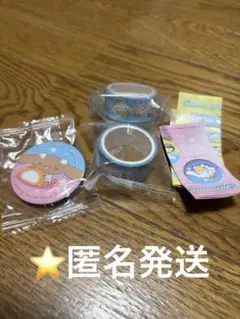 シナモロール 缶バッジ&マスキングテープセット　3つセット　くら寿司