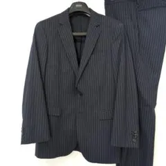 春夏用⭐️HUGO BOSS ネイビーストライプスーツ セットアップ 46A