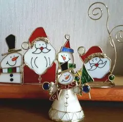 クリスマス★ステンドグラス３点セット