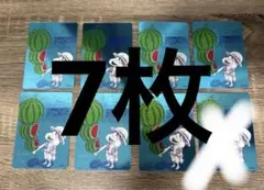 ONE PIECE ルフィ スイカ イラストカード 7枚セット - メルカリ