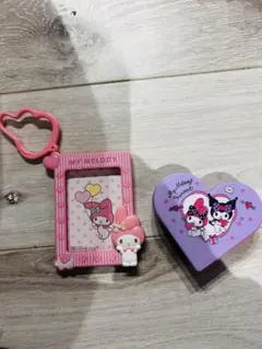 My Melody ハート型ケースとフレームセット