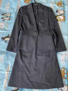 【美品】黒　スーツ上下　上着M スカートS