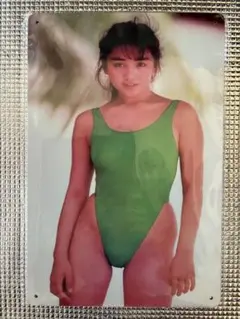 新品未開封　西田ひかる　オマージュブリキ看板②