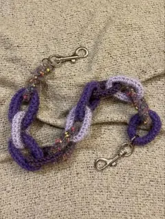 ウォレットチェーン 星 編み物 ハンドメイド - メルカリ