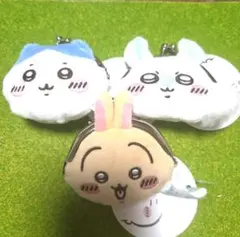 ちいかわ ミニがま口ポーチ うさぎ&ハチワレ&モモンガ 3種セット②
