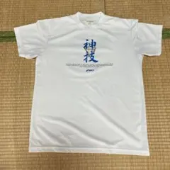 asics バスケットボール Tシャツ 神技 ホワイト