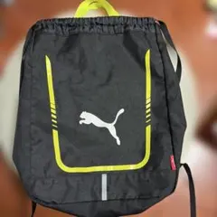ぷーま　Puma ナップザック 黒/黄色