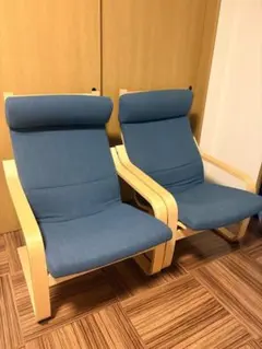 IKEA POÄNG リクライニングチェア 2脚セット