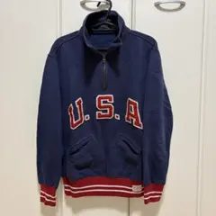Polo Ralph Lauren U.S.A. ハーフジップ スウェット XS
