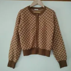 GU ブラウン系カーディガン　М