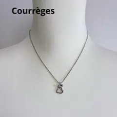 【美品】クレージュ ハート ロゴ ネックレス ボールチェーン シルバー 925のサムネイル