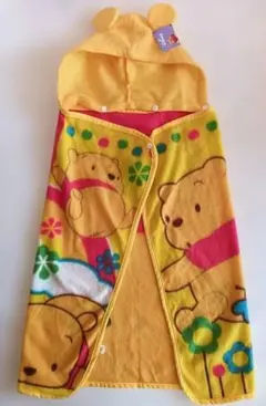 くまのプーさん フード付きブランケット