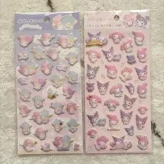 マイメロディ & クロミ ぷくっとシール ×2