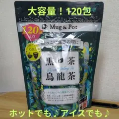 Mug & Pot 黒茶烏龍茶 120包 ティーバッグのサムネイル