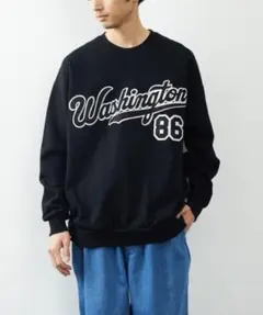➂【FREAKSSTORE】フェルトロゴ クルーネックスウェットのサムネイル