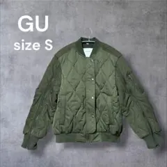 カーキ キルティングジャケット