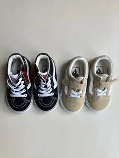 Vans ベビー スニーカー 13.5cm ブラック/ベージュ