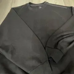 UNIQLO ダークブラウン クルーネック トレーナー